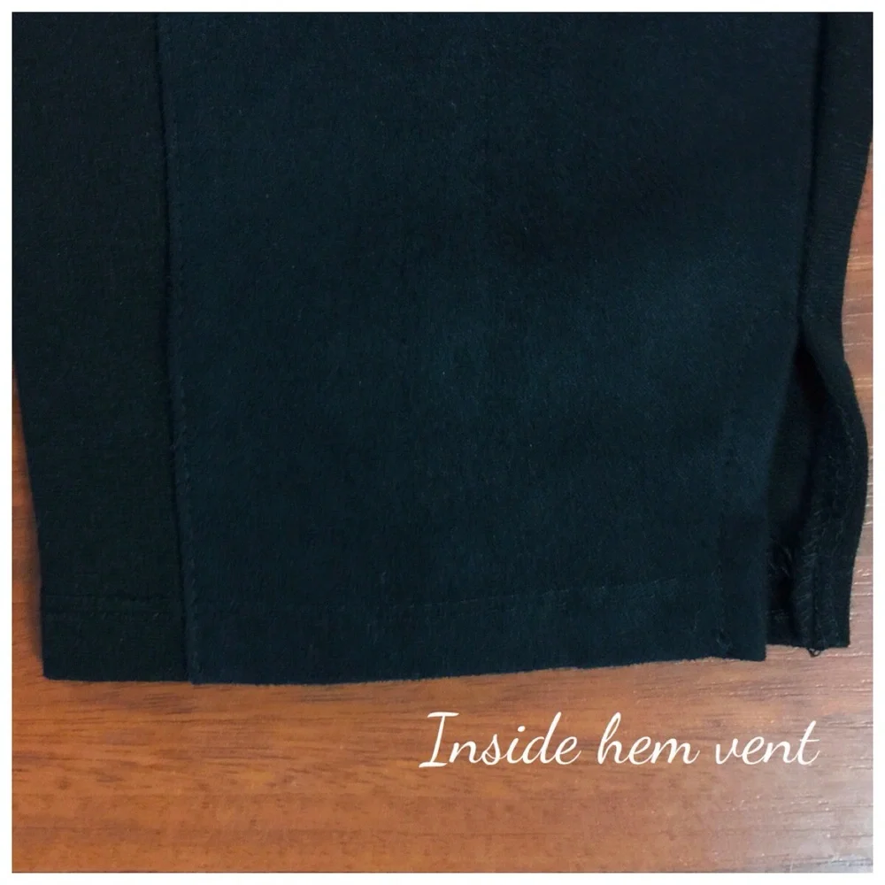 Black Seven7 Fancy Pant Faux Suede/Nylon Legging Style Vented Hem Pant Size 4_5